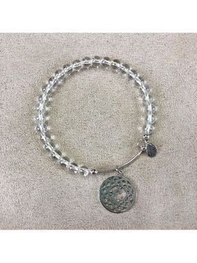 CHRYSALIS crown chakra white crystal gemstone bracelet
